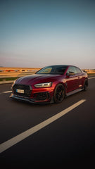 Future Design Carbon Fiber FRONT GRILL SIDE OVERLAY TRIM - "Blaze kit" for Audi RS5 B9 2017-2019 - Performance SpeedShop