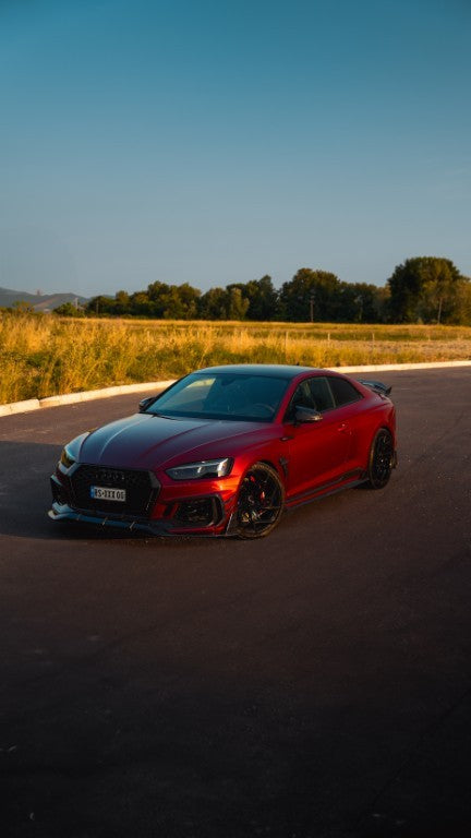 Future Design Carbon Fiber FRONT LIP SPLITTER - "Blaze kit" for Audi RS5 B9 2017-2019 - Performance SpeedShop