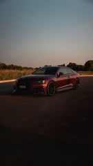 Future Design Carbon Fiber FRONT LIP SPLITTER - "Blaze kit" for Audi RS5 B9 2017-2019 - Performance SpeedShop