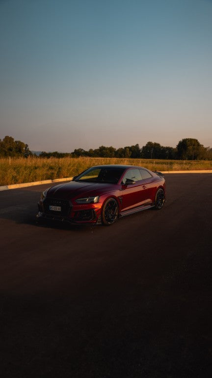 Future Design Carbon Fiber FRONT LIP SPLITTER - "Blaze kit" for Audi RS5 B9 2017-2019 - Performance SpeedShop