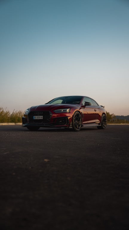Future Design Carbon Fiber FRONT LIP SPLITTER - "Blaze kit" for Audi RS5 B9 2017-2019 - Performance SpeedShop