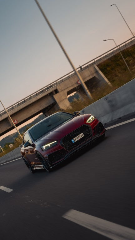 Future Design Carbon Fiber FRONT LIP SPLITTER - "Blaze kit" for Audi RS5 B9 2017-2019 - Performance SpeedShop