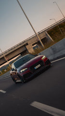 Future Design Carbon Fiber FRONT GRILL SIDE OVERLAY TRIM - "Blaze kit" for Audi RS5 B9 2017-2019 - Performance SpeedShop