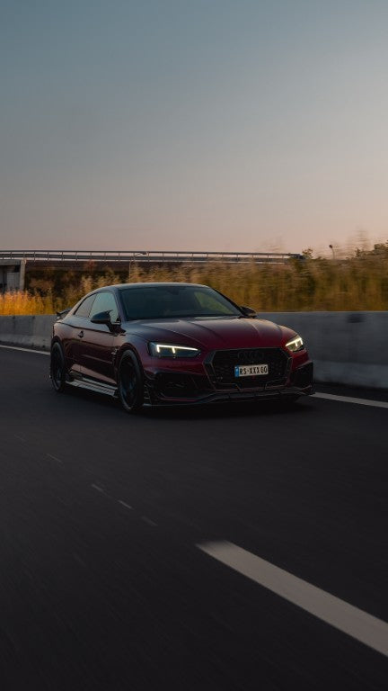 Future Design Carbon Fiber FRONT LIP SPLITTER - "Blaze kit" for Audi RS5 B9 2017-2019 - Performance SpeedShop