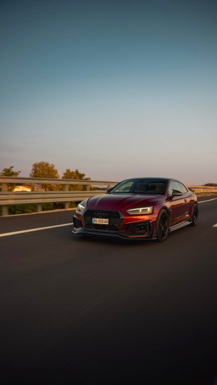 Future Design Carbon Fiber FRONT LIP SPLITTER - "Blaze kit" for Audi RS5 B9 2017-2019 - Performance SpeedShop