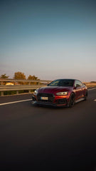 Future Design Carbon Fiber FRONT GRILL SIDE OVERLAY TRIM - "Blaze kit" for Audi RS5 B9 2017-2019 - Performance SpeedShop