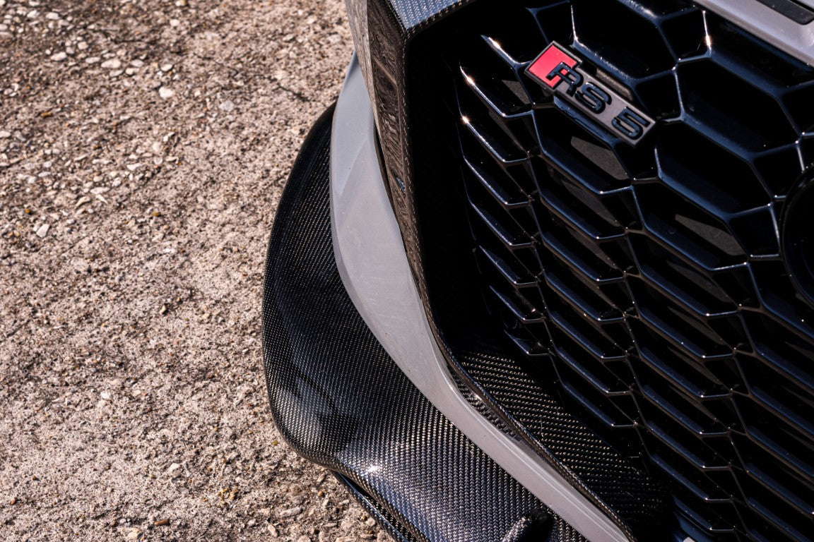 Future Design Carbon Fiber FRONT LIP SPLITTER - "Blaze kit" for Audi RS5 B9.5 2020+ - Performance SpeedShop