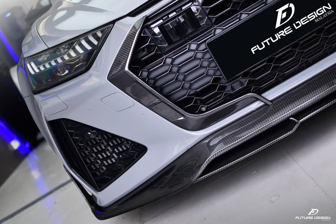 Future Design Blaze Carbon Fiber FRONT LIP SPLITTER for Audi RS6 RS7 C8 2020-ON - Performance SpeedShop