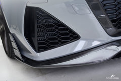 Future Design Blaze Carbon Fiber FRONT GRILL SIDE OVERLAY for Audi RS6 RS7 C8 2020-ON - Performance SpeedShop