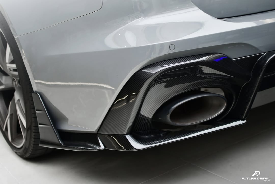 Future Design Blaze Carbon Fiber REAR DIFFUSER & CANARDS for Audi RS6 RS7 C8 2020-ON - Performance SpeedShop