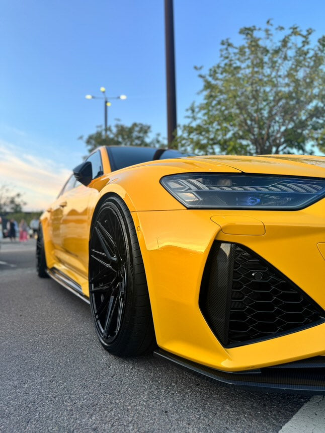 Future Design Blaze Carbon Fiber SIDE SKIRTS for Audi RS6 C8 2020-2022 - Performance SpeedShop