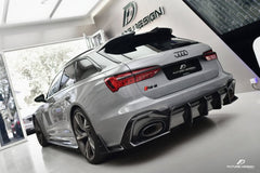Future Design Blaze Carbon Fiber REAR DIFFUSER & CANARDS for Audi RS6 RS7 C8 2020-ON - Performance SpeedShop