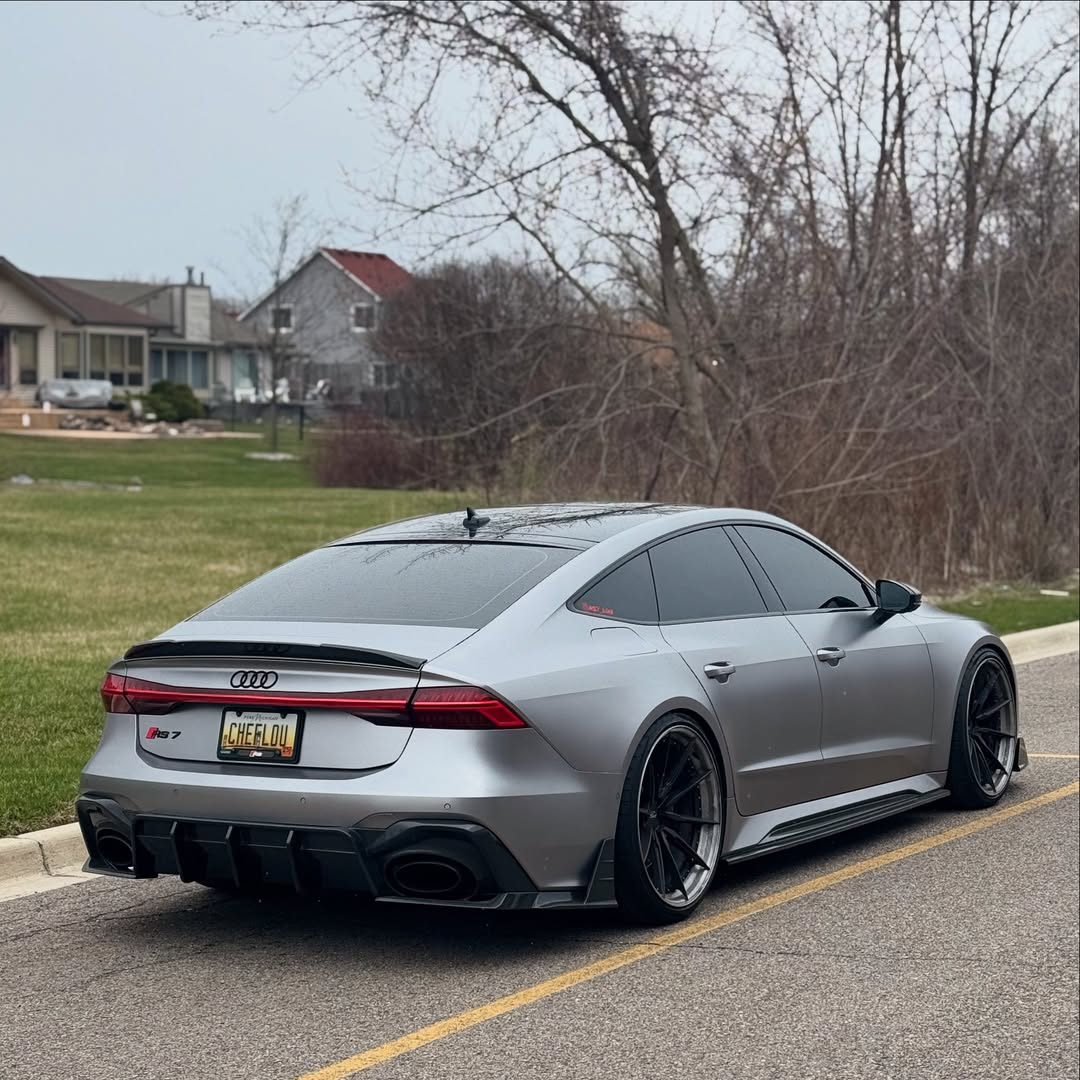 Future Design Blaze Carbon Fiber REAR DIFFUSER & CANARDS for Audi RS6 RS7 C8 2020-ON - Performance SpeedShop