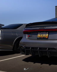 Future Design Blaze Carbon Fiber REAR DIFFUSER & CANARDS for Audi RS6 RS7 C8 2020-ON - Performance SpeedShop