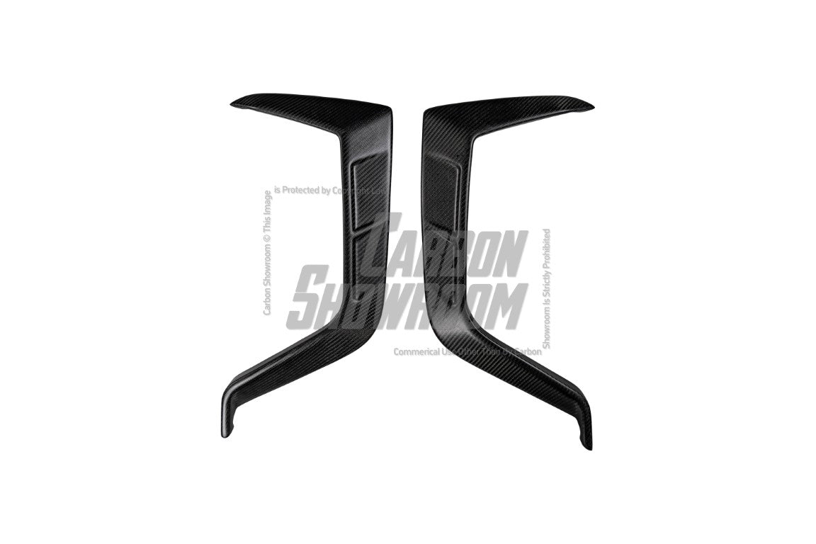Future Design Blaze Carbon Fiber FRONT GRILL SIDE OVERLAY for Audi RS6 RS7 C8 2020-ON - Performance SpeedShop