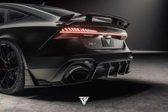 Audi RS7 C7 2014 2015 2016 2017 2018 with Aftermarket Parts - Rear Wing Spoiler Carbon Fiber / FRP from Future Design