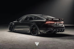 Audi RS7 C7 2014 2015 2016 2017 2018 with Aftermarket Parts - Rear Wing Spoiler Carbon Fiber / FRP from Future Design
