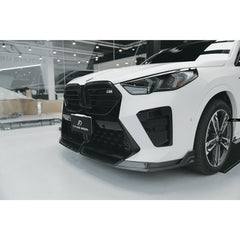 BMW X2 IX2 M35i sDrive28i xDrive28i U10 (with M-Sport bumper) 2024-ON with Aftermarket Parts - V1 Front Lip Dry Pre-preg Carbon Fiber / FRP from Future Design