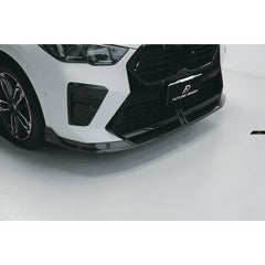 BMW X2 IX2 M35i sDrive28i xDrive28i U10 (with M-Sport bumper) 2024-ON with Aftermarket Parts - V1 Front Lip Dry Pre-preg Carbon Fiber / FRP from Future Design