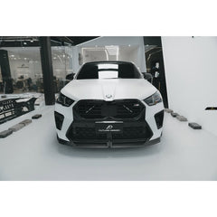 BMW X2 IX2 M35i sDrive28i xDrive28i U10 (with M-Sport bumper) 2024-ON with Aftermarket Parts - V1 Front Lip Dry Pre-preg Carbon Fiber / FRP from Future Design