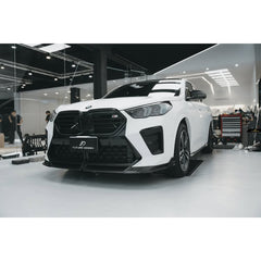 BMW X2 IX2 M35i sDrive28i xDrive28i U10 (with M-Sport bumper) 2024-ON with Aftermarket Parts - V1 Front Lip Dry Pre-preg Carbon Fiber / FRP from Future Design