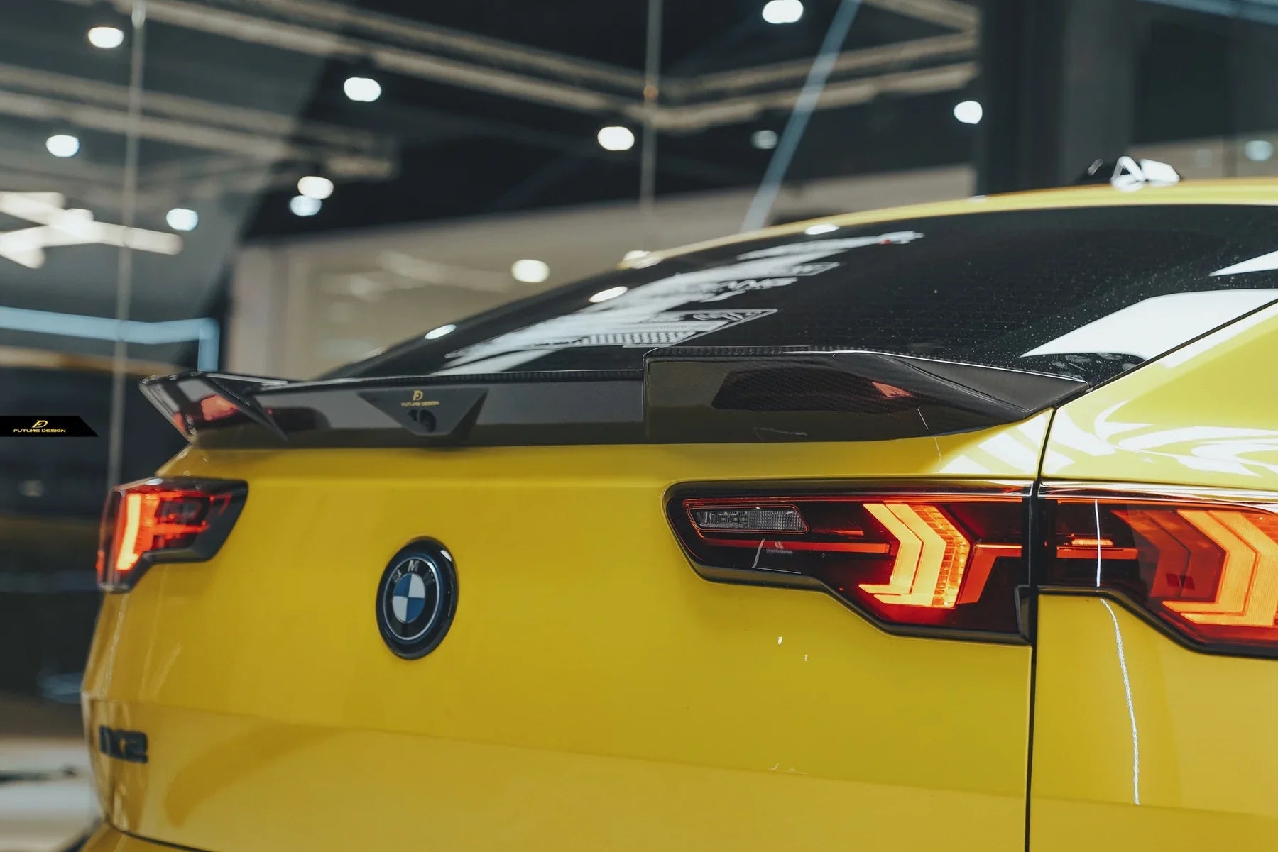 BMW X2 IX2 M35i sDrive28i xDrive28i U10 (with M-Sport bumper) 2024-ON with Aftermarket Parts - Rear Spoiler Pre-preg Carbon Fiber / FRP from Future Design