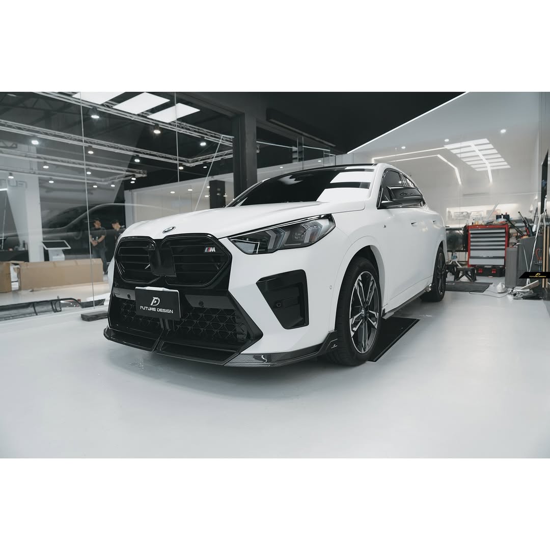 BMW X2 IX2 M35i sDrive28i xDrive28i U10 (with M-Sport bumper) 2024-ON with Aftermarket Parts - Side Skirts Dry Pre-preg Carbon Fiber / FRP from Future Design