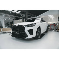 BMW X2 IX2 M35i sDrive28i xDrive28i U10 (with M-Sport bumper) 2024-ON with Aftermarket Parts - V1 Front Lip Dry Pre-preg Carbon Fiber / FRP from Future Design