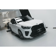 BMW X2 IX2 M35i sDrive28i xDrive28i U10 (with M-Sport bumper) 2024-ON with Aftermarket Parts - V1 Front Lip Dry Pre-preg Carbon Fiber / FRP from Future Design