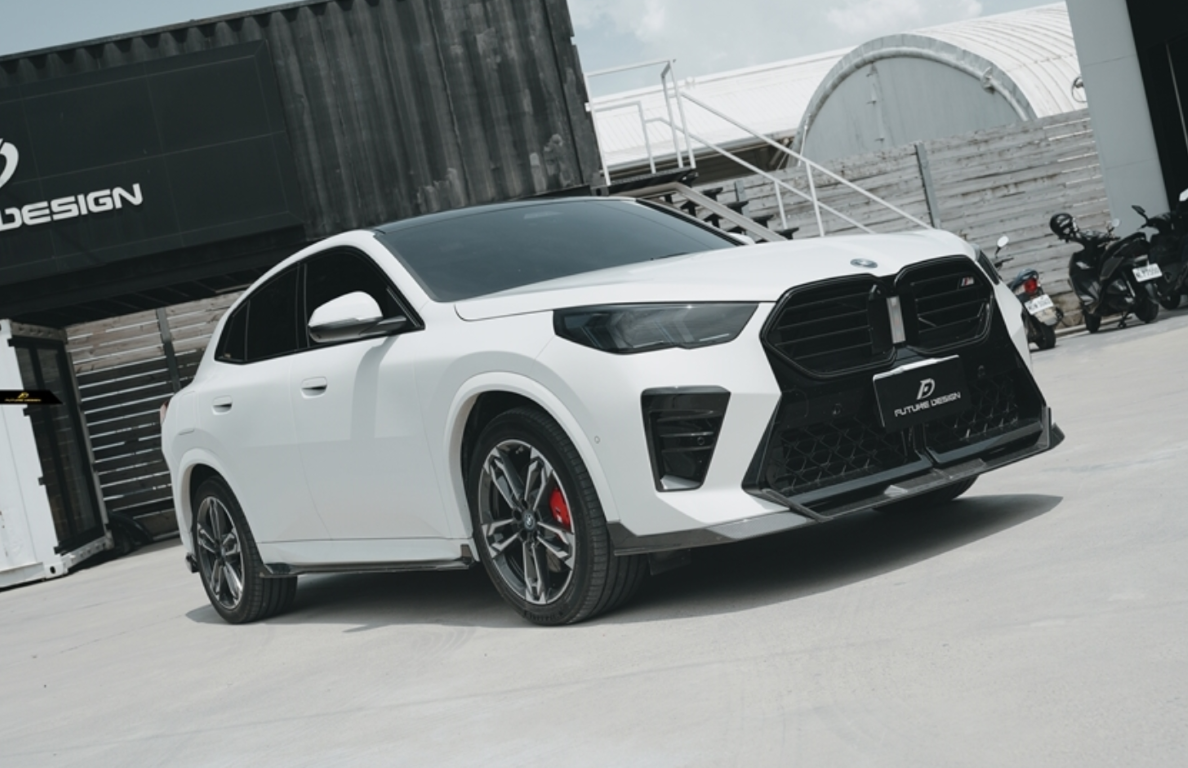 BMW X2 IX2 M35i sDrive28i xDrive28i U10 (with M-Sport bumper) 2024-ON with Aftermarket Parts - Side Skirts Pre-preg Carbon Fiber / FRP from Future Design