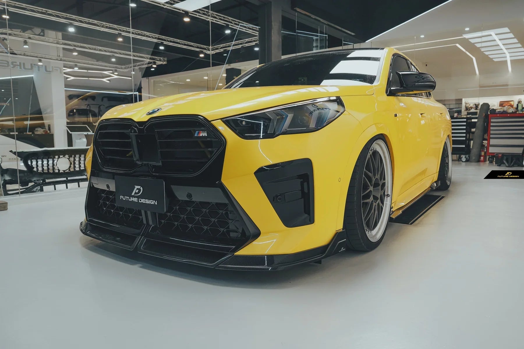 BMW X2 IX2 M35i sDrive28i xDrive28i U10 (with M-Sport bumper) 2024-ON with Aftermarket Parts - Side Skirts Pre-preg Carbon Fiber / FRP from Future Design