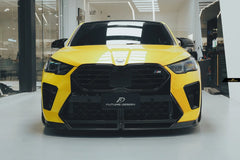 BMW X2 IX2 M35i sDrive28i xDrive28i U10 (with M-Sport bumper) 2024-ON with Aftermarket Parts - V1 Front Lip Pre-preg Carbon Fiber / FRP from Future Design