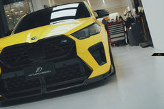 BMW X2 IX2 M35i sDrive28i xDrive28i U10 (with M-Sport bumper) 2024-ON with Aftermarket Parts - V1 Front Lip Pre-preg Carbon Fiber / FRP from Future Design