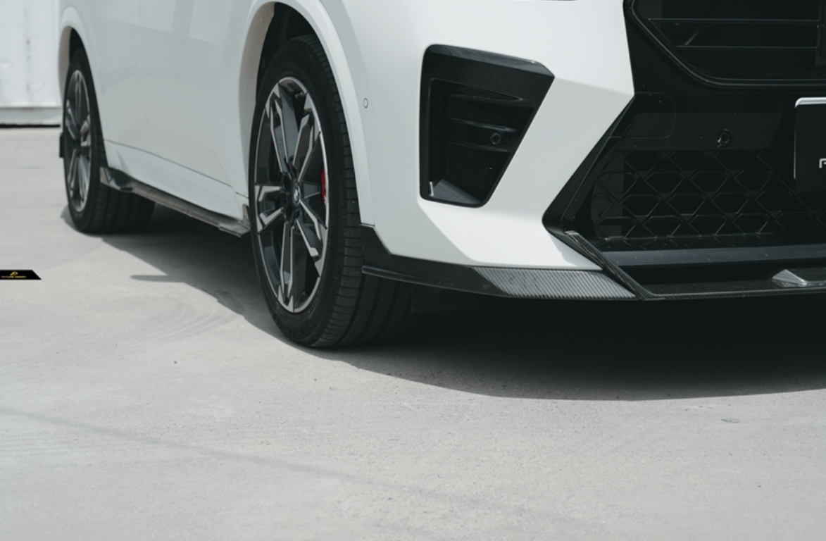BMW X2 IX2 M35i sDrive28i xDrive28i U10 (with M-Sport bumper) 2024-ON with Aftermarket Parts - V2 Front Lip Pre-preg Carbon Fiber / FRP from Future Design