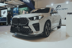 BMW X2 IX2 M35i sDrive28i xDrive28i U10 (with M-Sport bumper) 2024-ON with Aftermarket Parts - V2 Front Lip Pre-preg Carbon Fiber / FRP from Future Design