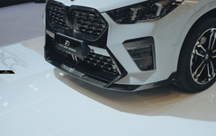 BMW X2 IX2 M35i sDrive28i xDrive28i U10 (with M-Sport bumper) 2024-ON with Aftermarket Parts - V2 Front Lip Pre-preg Carbon Fiber / FRP from Future Design