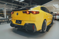 BMW X2 IX2 sDrive28i xDrive28i U10 (with M-Sport bumper) 2024-ON with Aftermarket Parts - Rear Diffuser Pre-preg Carbon Fiber / FRP from Future Design