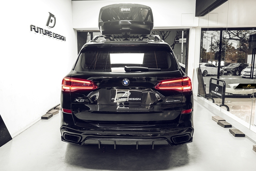 Future Design FD Carbon Fiber REAR DIFFUSER for BMW X5 G05 2019-ON - Performance SpeedShop