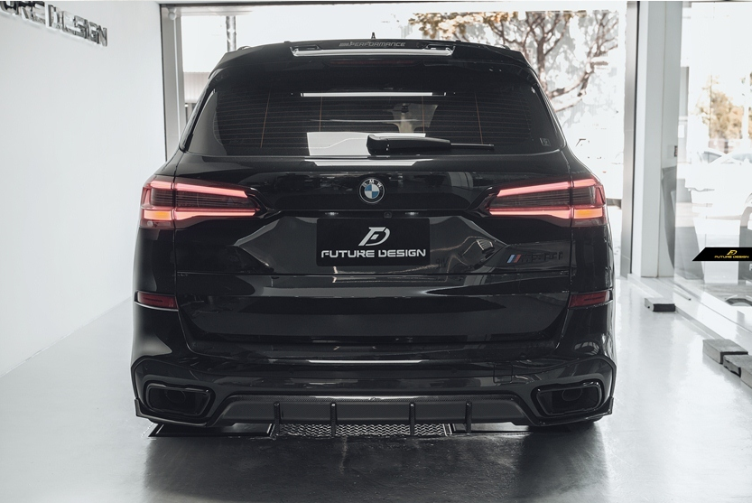 Future Design FD Carbon Fiber REAR DIFFUSER for BMW X5 G05 2019-ON - Performance SpeedShop