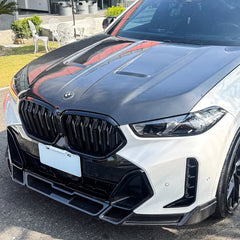 BMW X6 M60I xDrive40i G06 LCI 2024 with Aftermarket Parts - Front Lip Carbon Fiber / FRP from Future Design