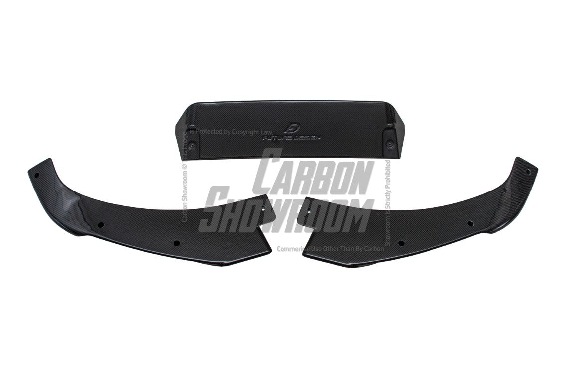 BMW X6 M60I xDrive40i G06 LCI 2024 with Aftermarket Parts - Front Lip Carbon Fiber / FRP from Future Design