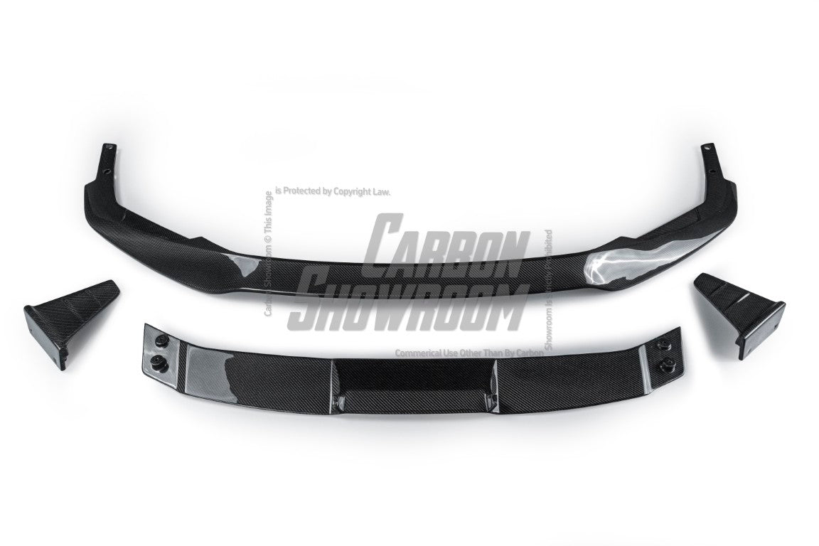 Future Design Blaze Carbon Fiber FRONT LIP SPLITTER for Audi RS6 RS7 C8 2020-ON - Performance SpeedShop