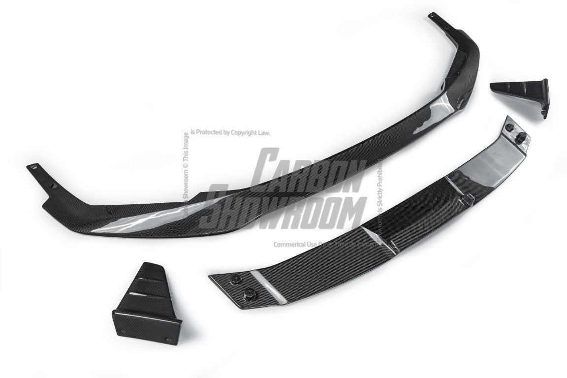 Future Design Blaze Carbon Fiber FRONT LIP SPLITTER for Audi RS6 RS7 C8 2020-ON - Performance SpeedShop