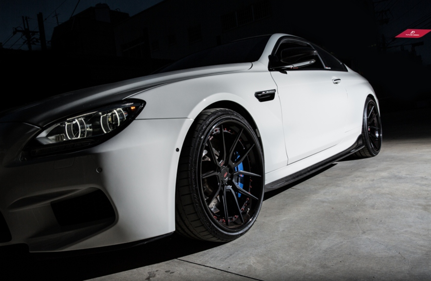 BMW M6 F06 F12 F13 2013 2014 2015 2016 2017 2018 2019 with Aftermarket Parts - 3D Style Side Skirts Carbon Fiber / FRP