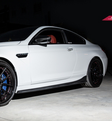 BMW M6 F06 F12 F13 2013 2014 2015 2016 2017 2018 2019 with Aftermarket Parts - 3D Style Side Skirts Carbon Fiber / FRP