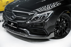 Future Design Carbon B Style Carbon Fiber Front Lip for W205 C63 C63S AMG Sedan Coupe 2015-2021