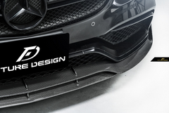 Future Design Carbon B Style Carbon Fiber Front Lip for W205 C63 C63S AMG Sedan Coupe 2015-2021