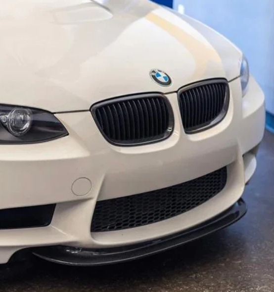 BMW M3 E92 E93 2007 2008 2009 2010 2011 2012 2013 with Aftermarket Parts - CRT Front Lip Carbon Fiber / FRP