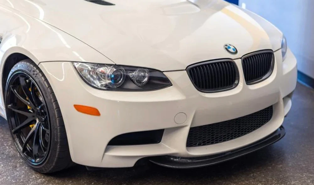 BMW M3 E92 E93 2007 2008 2009 2010 2011 2012 2013 with Aftermarket Parts - CRT Front Lip Carbon Fiber / FRP