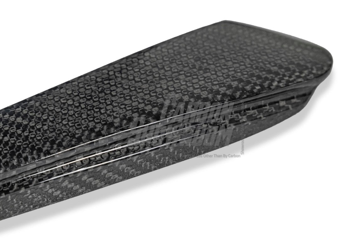 Future Design Carbon Carbon Fiber Rear Bumper Canards for W205 C300 C43 C63 AMG Coupe 2 Door 2015-ON - Performance SpeedShop